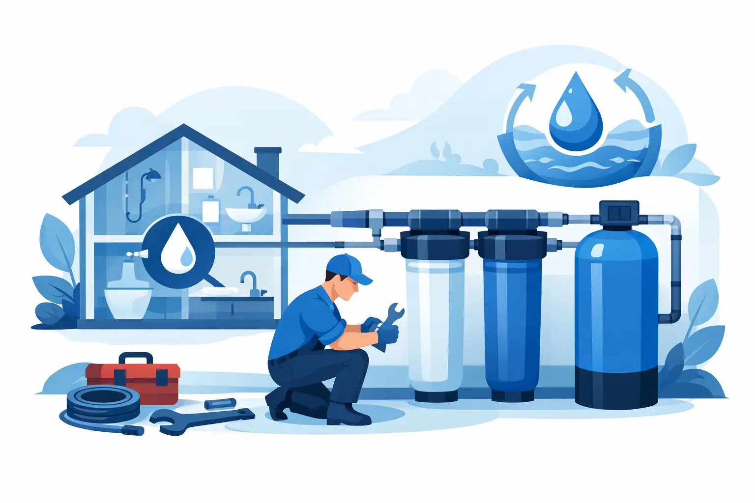 Whole House Water Filtration System Installation