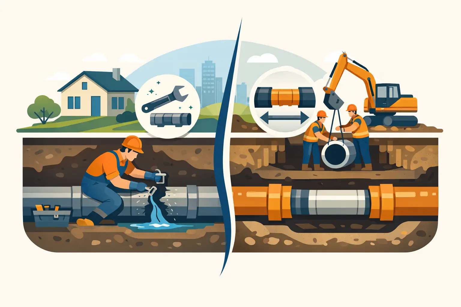 Sewer Repair vs Replacement: Which Fits?
